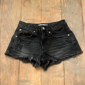 Garage Black Denim Shorts
